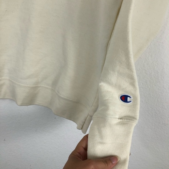 PLUS POWERBLEND FLEECE BOYFRIEND CREW, SCRIPT LOGO SIZE S - Picture 6 of 8